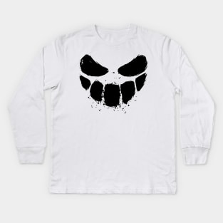 Scary Face Halloween Kids Long Sleeve T-Shirt